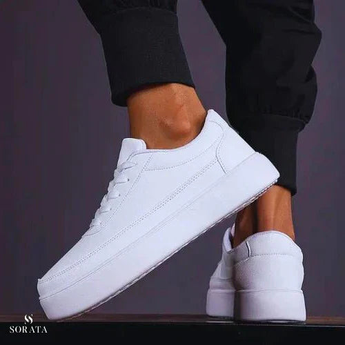 Witte Orthopedische Sneakers Heren - Ondersteuning en Comfort