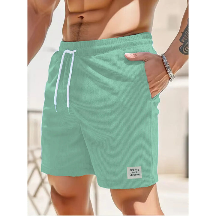 Stijlvolle casual heren korte broek van ribstof voor warme zomerdagen