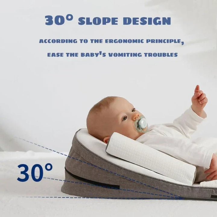 Ergonomisch babywigkussen met 30 graden helling voor betere spijsvertering