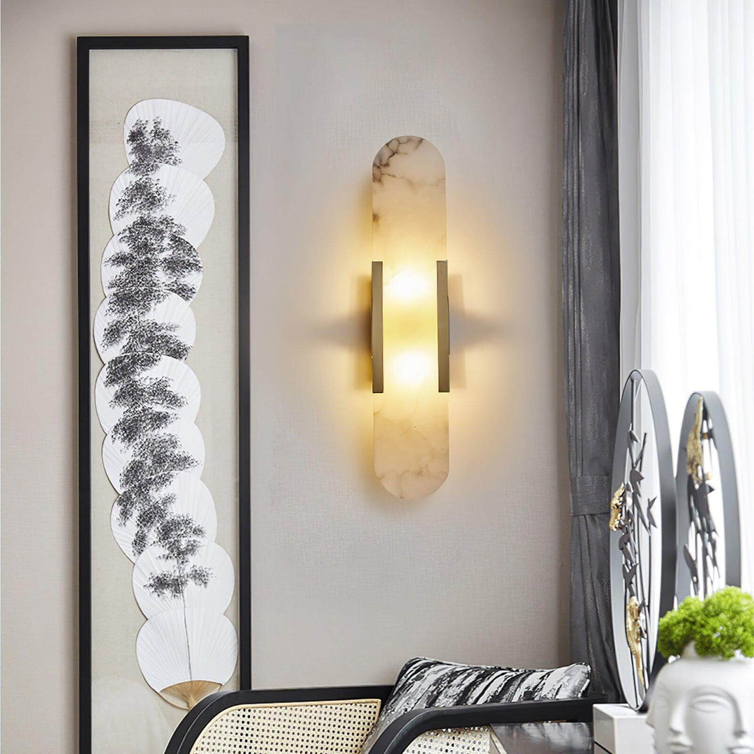 Moderne Wandlamp - Albast & Metaal