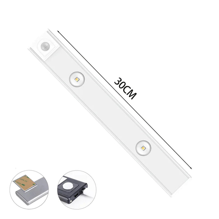Veelzijdige LED wandlamp met aanpasbare kleur, bewegingssensor; perfect voor keuken of gang.