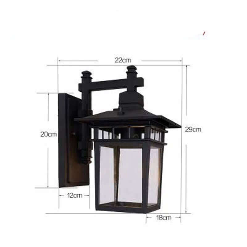 Moderne Buiten Wandlamp - Zwart Design