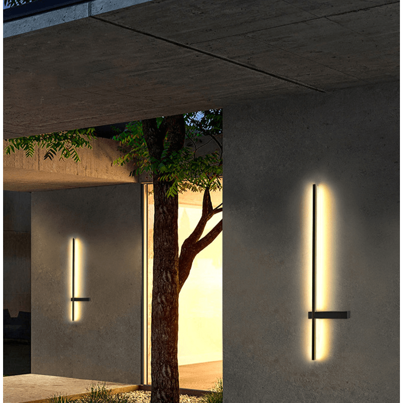 Moderne Buitenzuil LED Wandlamp