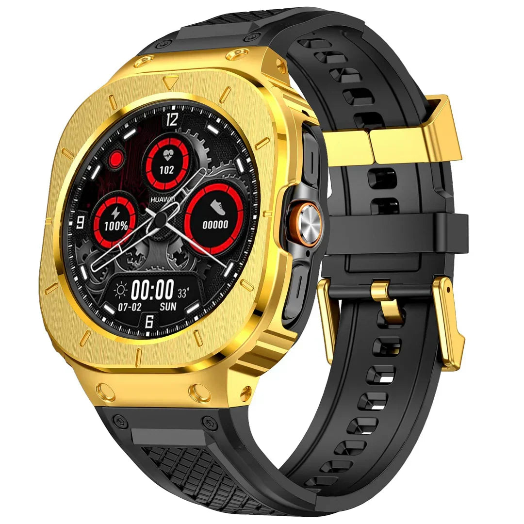 Rugged Roestvrijstalen Behuizingsset voor Samsung Galaxy Watch Ultra