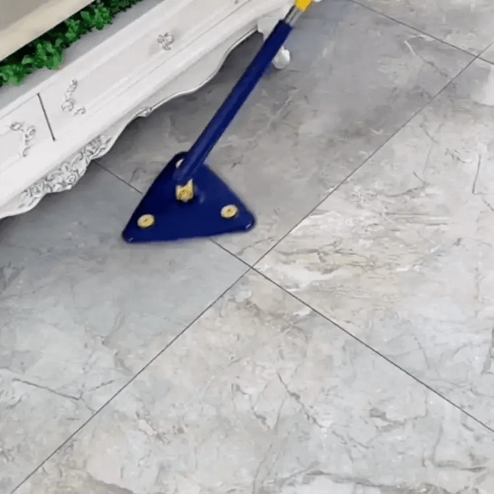 Microvezel dweil in action op houten vloer voor efficiënte vuilverwijdering