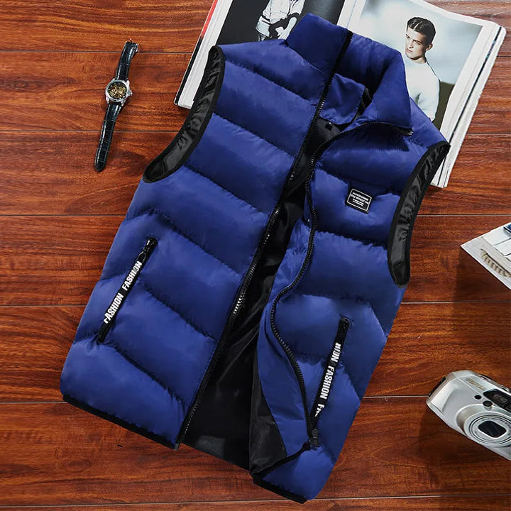 Casual heren vest Sammy Jackson, perfect voor warmte tijdens buitenactiviteiten in de winter.