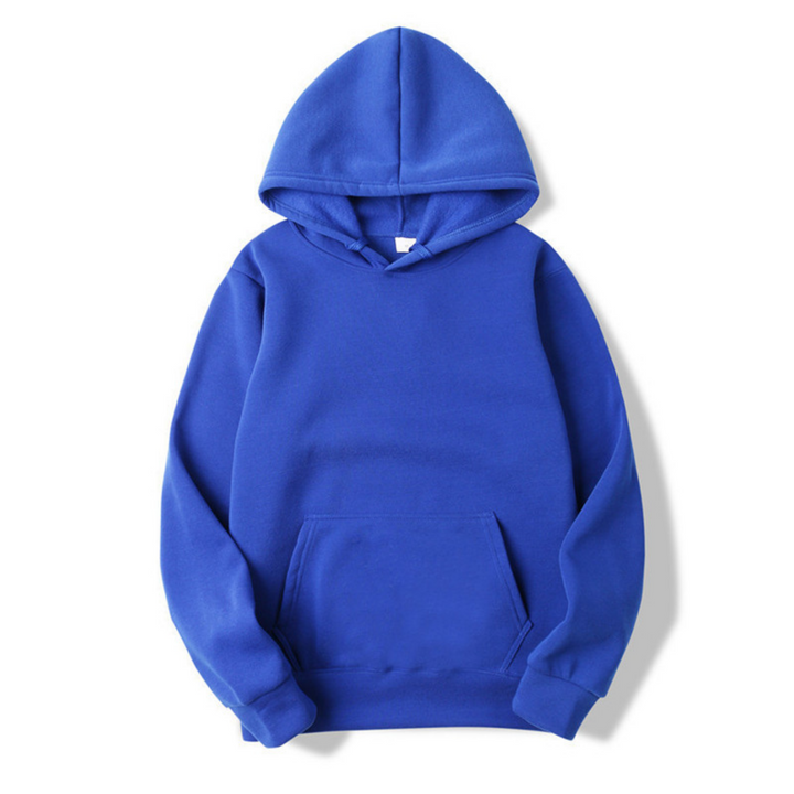 Zwarte heren hoodie, een veelzijdig basisstuk voor elke man. Comfortabele en warme casual trui.