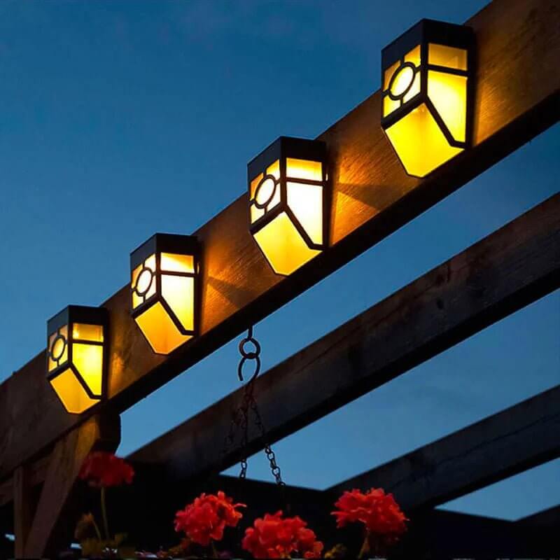 2x Zonne-LED Buitenwandlamp - Energiezuinig