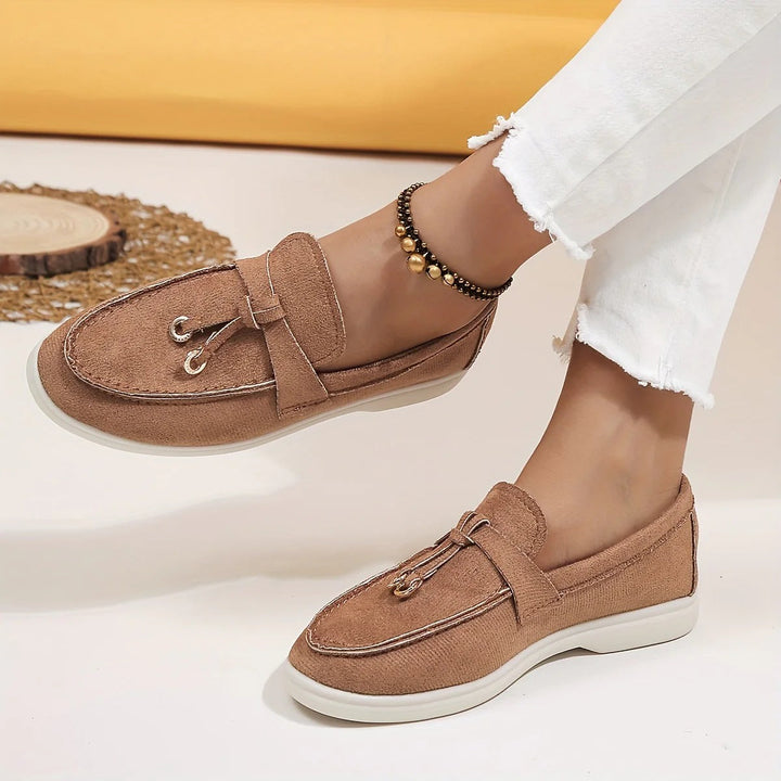 Elegante dames loafers, ideaal voor een tijdloze en stijlvolle look. Comfortabele platte schoenen voor damesmode.