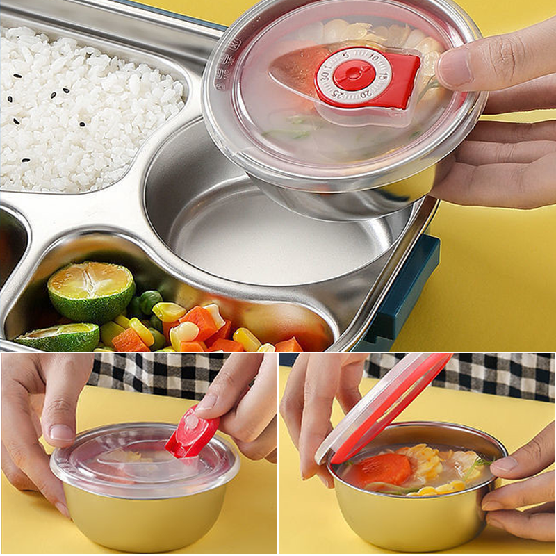 Geïsoleerde bento maaltijdbox, houdt diverse gerechten lang warm.