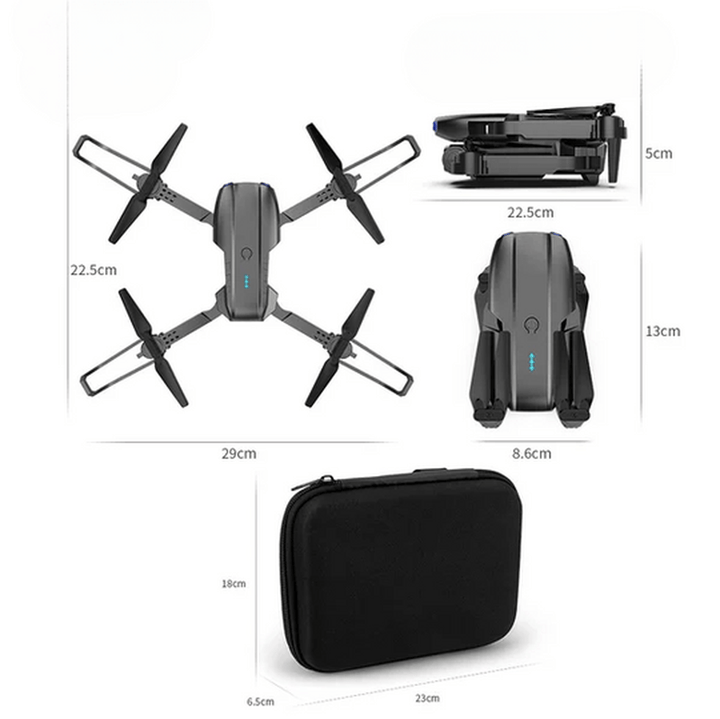 "4K UHD drone met lange batterijduur, hoge resolutie camera, geavanceerde technologie, automatische functies, obstakeldetecti