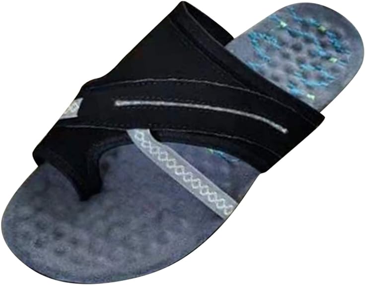 Dames slipper met antislipzool voor extra stabiliteit, perfect als comfortabele zomerschoenen of binnenhuis slippers.