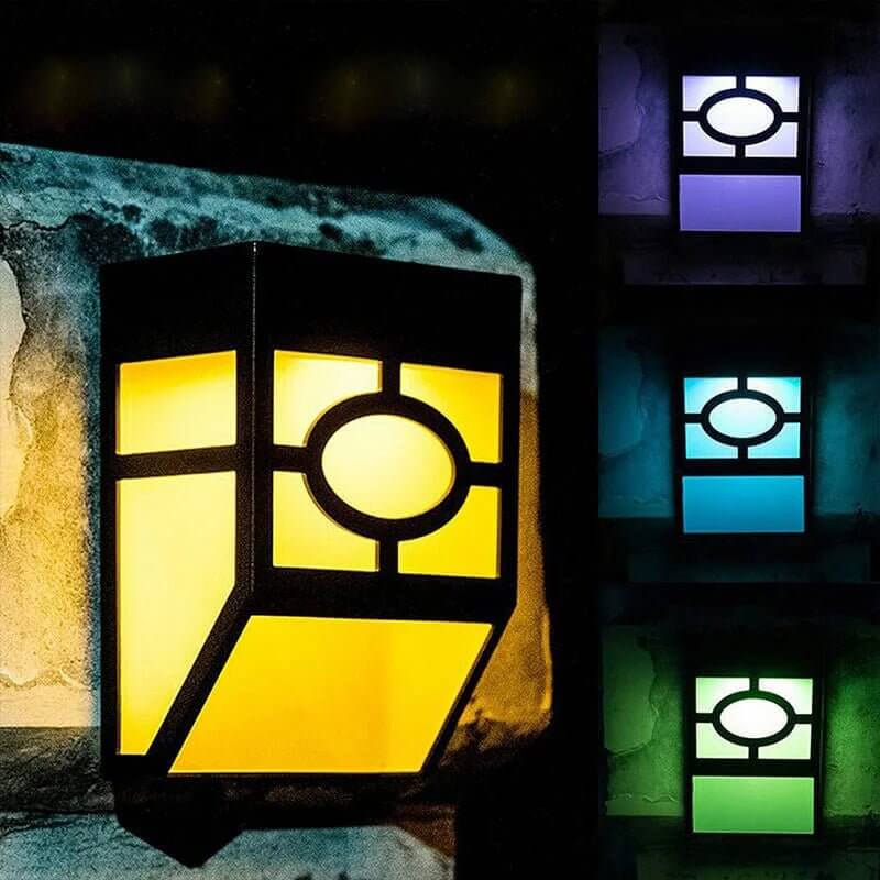 2x Zonne-LED Buitenwandlamp - Energiezuinig