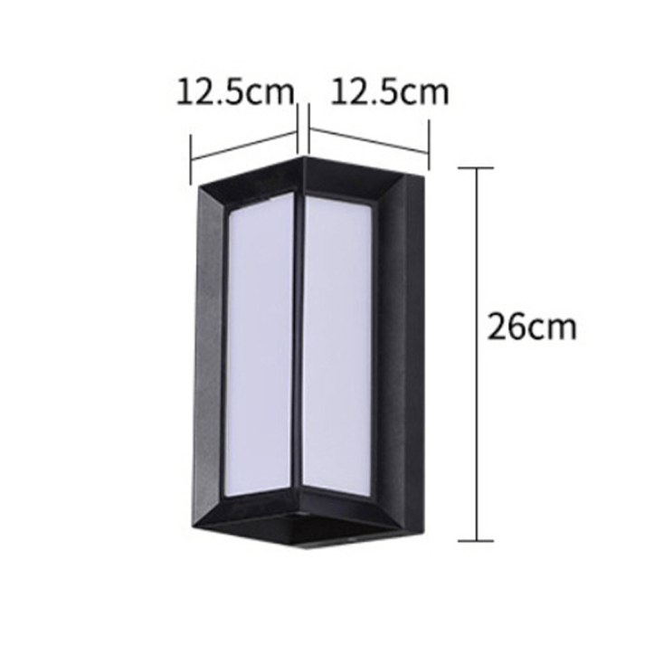 Moderne Buitenwandlamp Zwart-Wit - Tuinverlichting