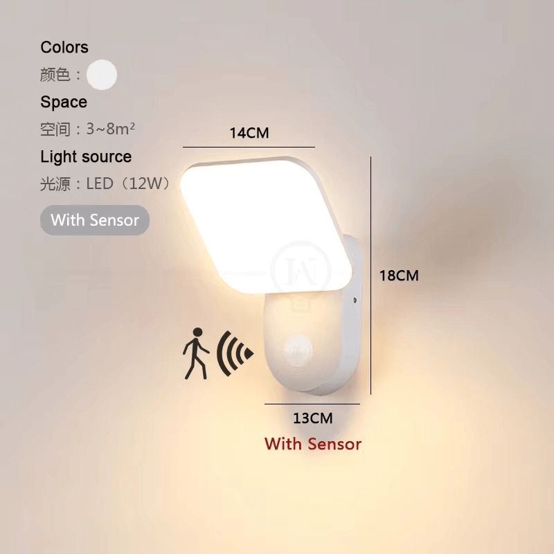 Slimme LED Wandlamp met Bewegingssensor