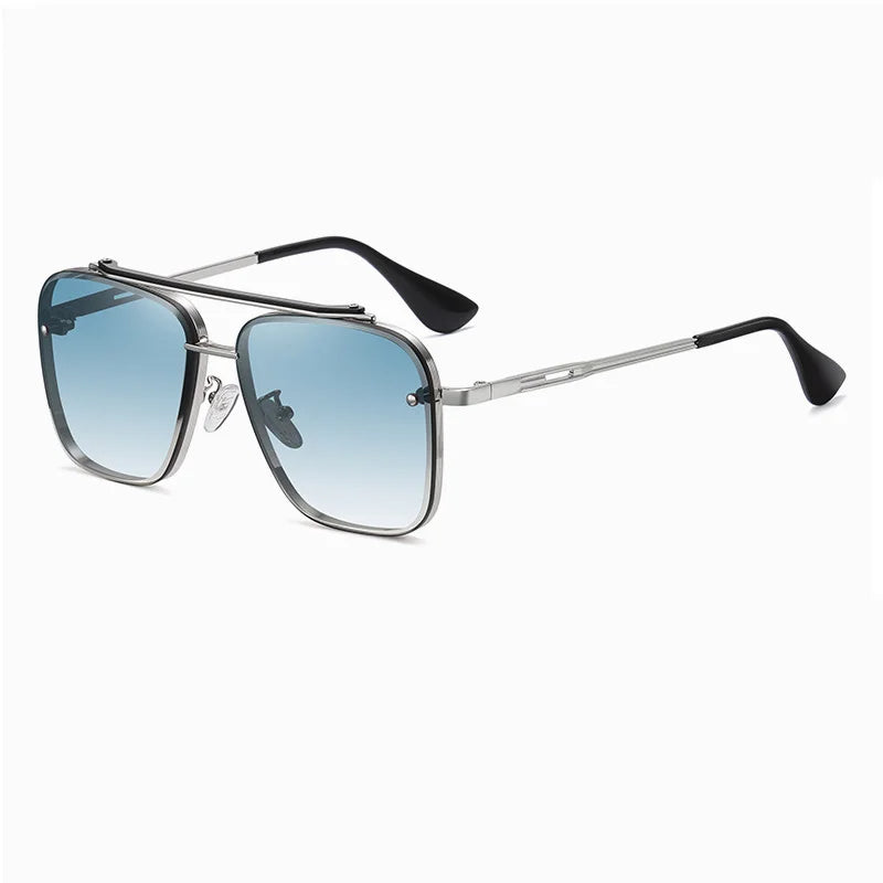 Eyewear fashion item: stoere zonnebril met gradiënt glazen