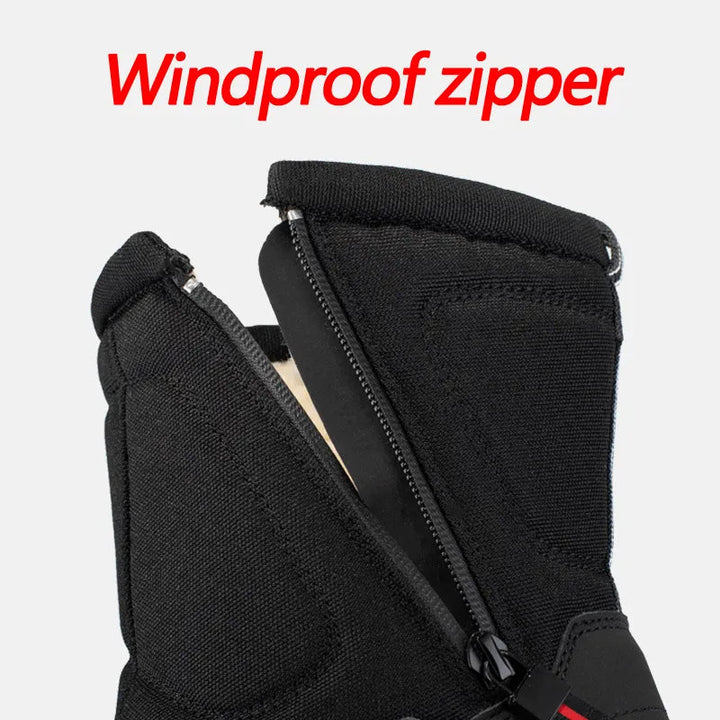 Zijaanzicht van moderne halfhoge snowboots in de kleur grijs