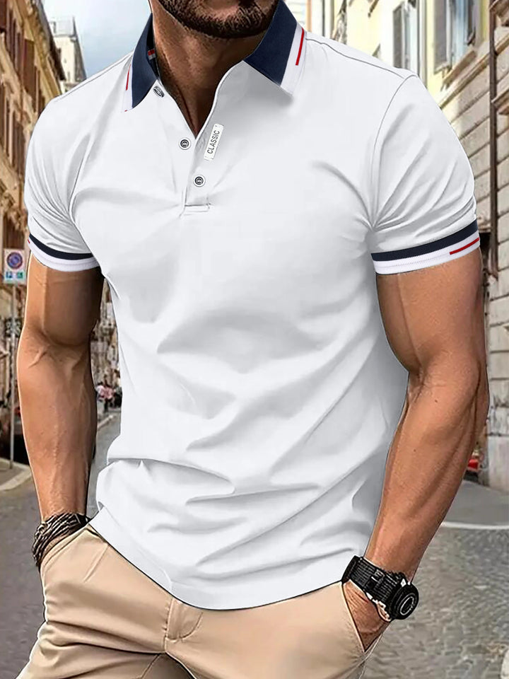 Modieus heren shirt, type polo, van Hoymans. Stijlvol en comfortabel voor elke casual gelegenheid.