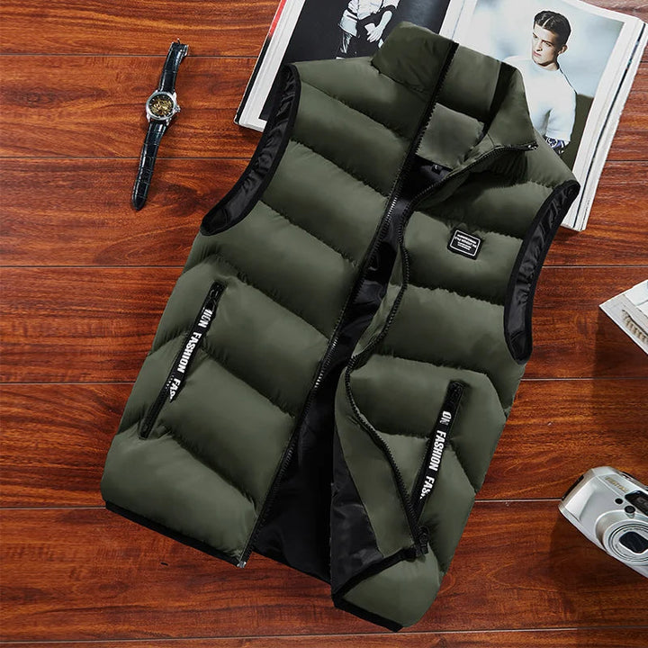 Sammy Jackson bodywarmer voor heren: een warm en gewatteerd vest voor de winter.
