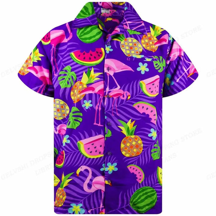 Ideale vakantie outfit voor heren getoond als comfortabel zomer overhemd