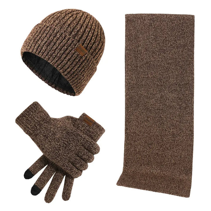 Comfortabele en duurzame heren winter accessoires set, perfect voor dagelijks gebruik.