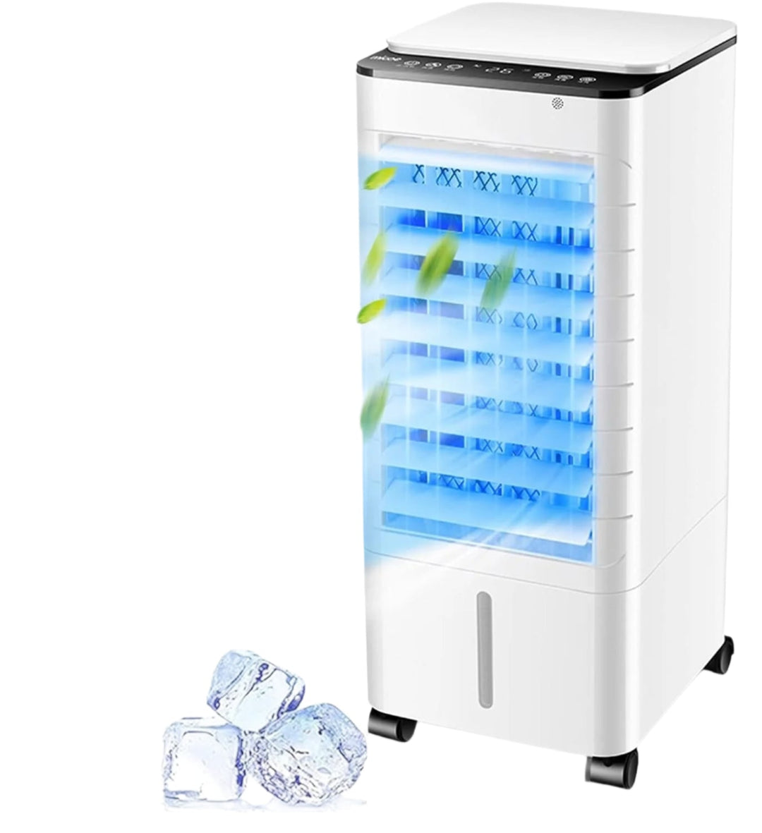 Compacte 3-in-1 mobiele airco. Draagbare luchtkoeler, bevochtiger & reiniger voor huis of kantoor. Ideaal voor de zomer.