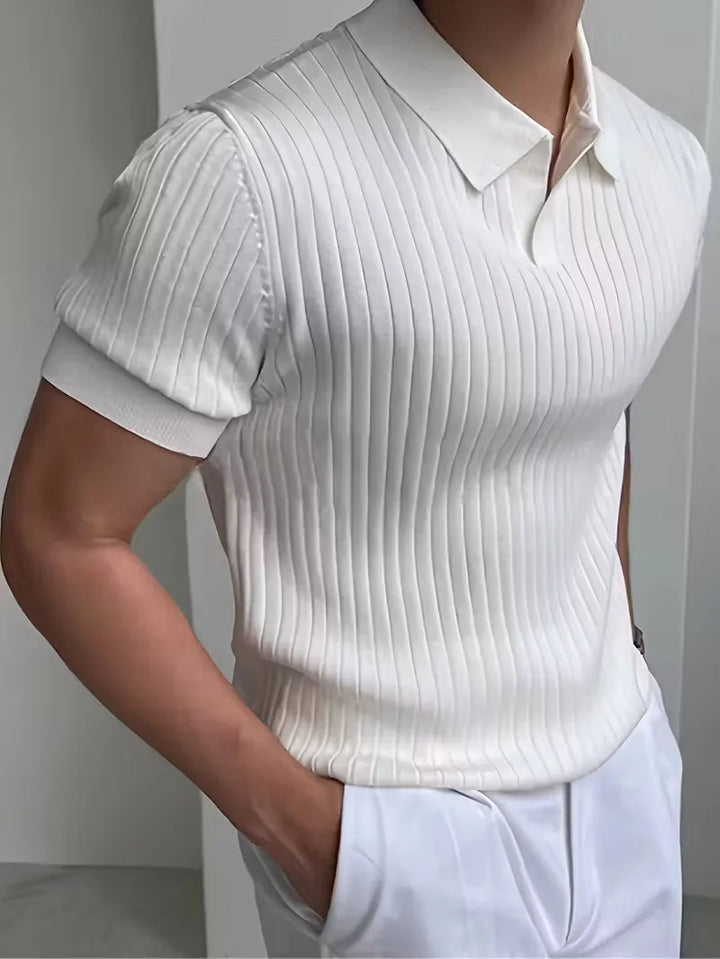 Lente trend heren polo met korte mouwen