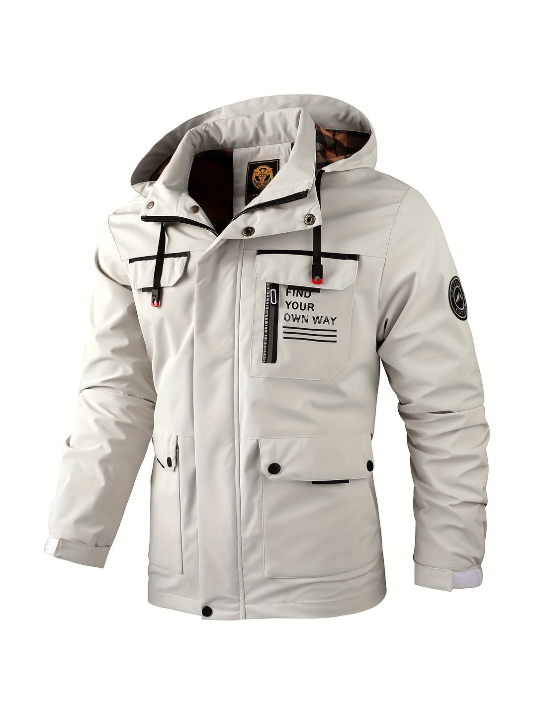 Warme heren winterjas met capuchon, waterdicht en winddicht. Essentieel voor winterkleding en avonturen.
