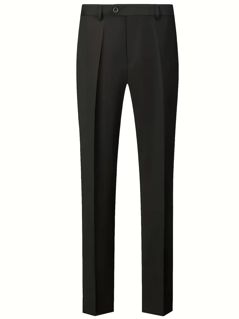 Elegante pantalon met riemlussen uit een heren pak