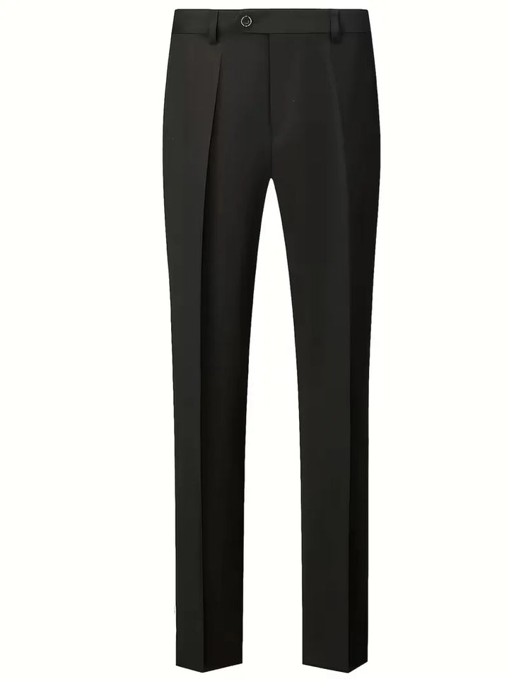 Elegante pantalon met riemlussen uit een heren pak
