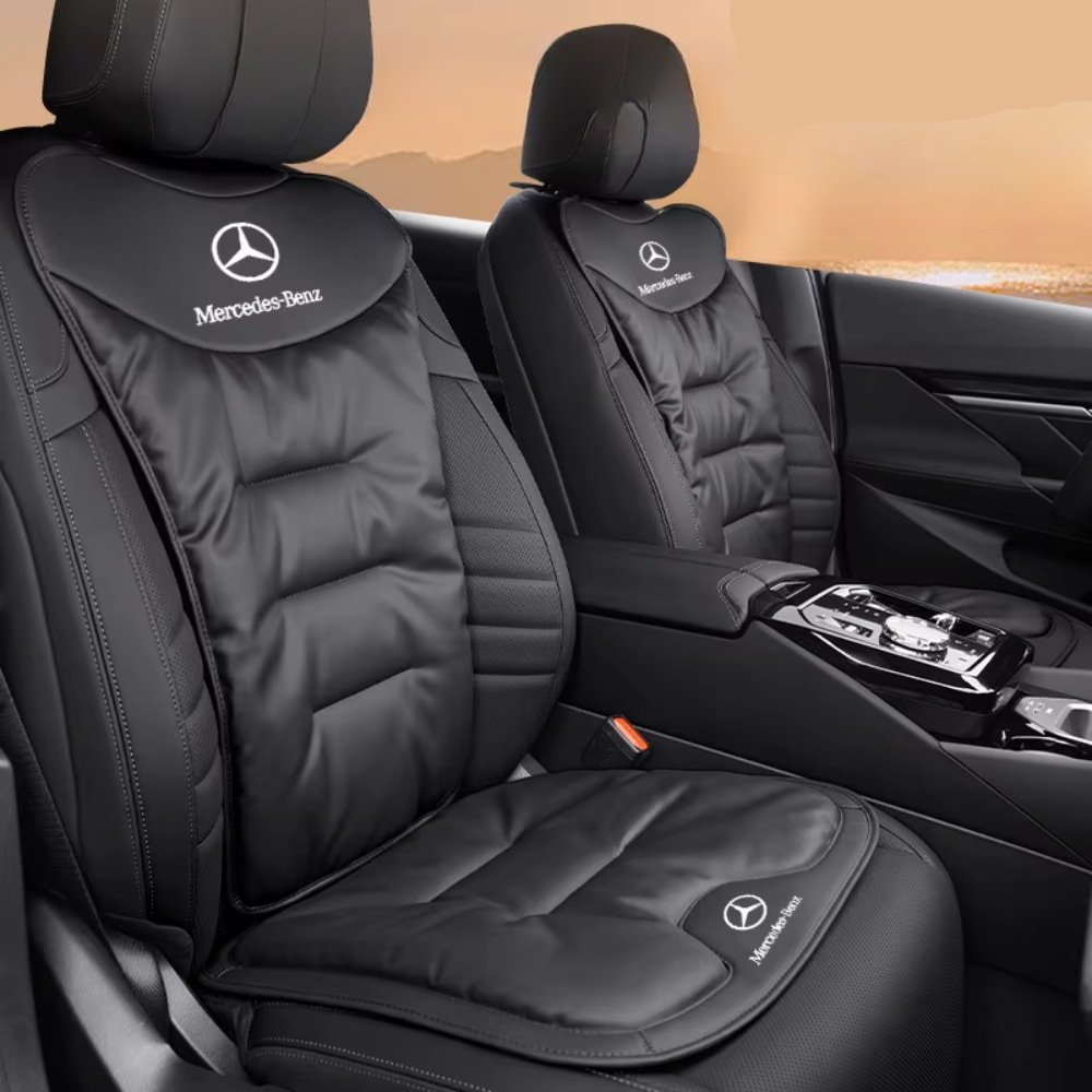Ademend auto rugkussen met ergonomische lumbale steun, ideaal voor een betere houding en pijnverlichting.