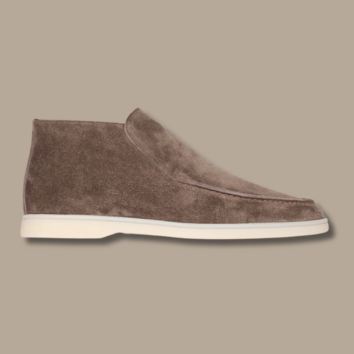 Luxe herenschoenen met een zachte suède afwerking en flexibele zool
