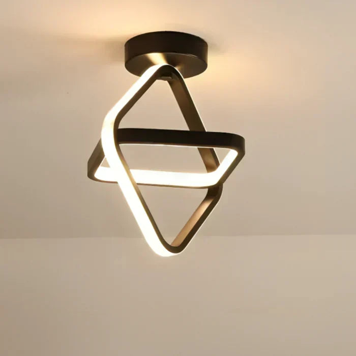 Stijlvolle moderne LED plafondlamp, energiezuinig, een design highlight in elk interieur.