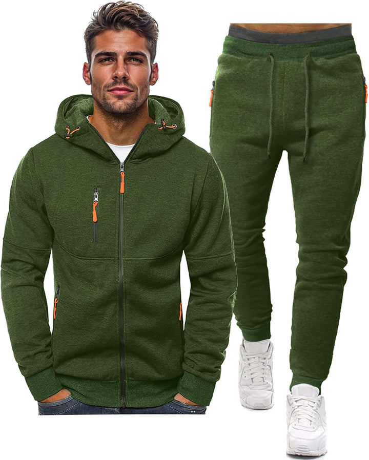 Dit casual heren joggingpak biedt ultiem comfort voor thuis of onderweg. Veelzijdige herenset.