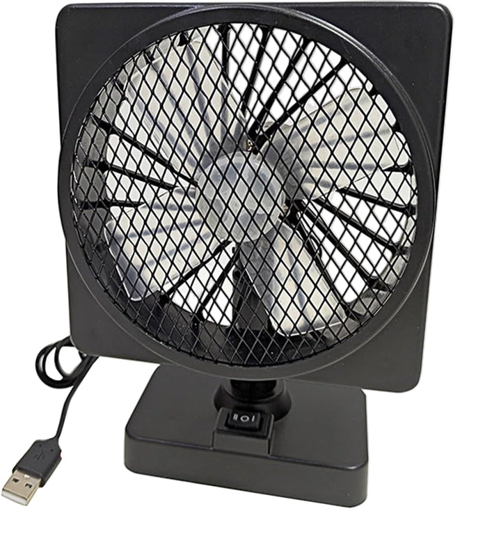 Draagbare 12V USB auto circulator ventilator voor voertuigen. Biedt stille, efficiënte koeling en 360° rotatie gemak.