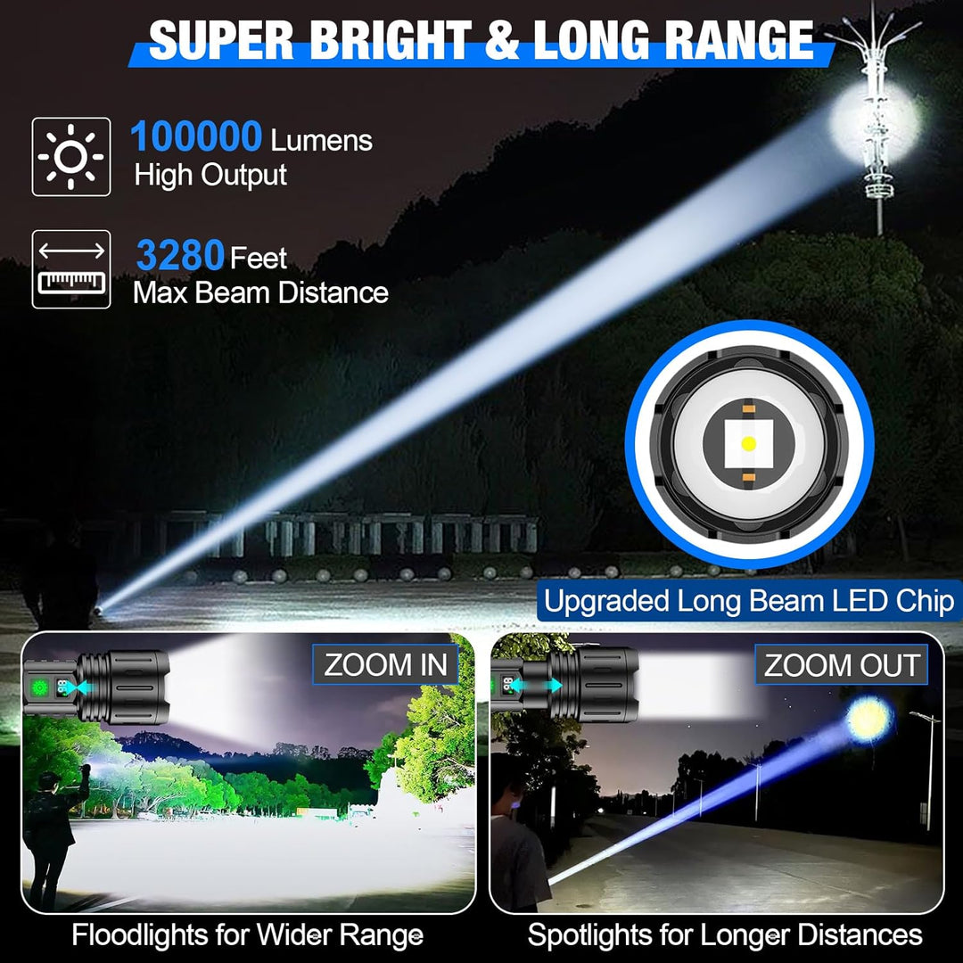 Accessoires inbegrepen bij de unisex LED zaklamp voor noodsituaties