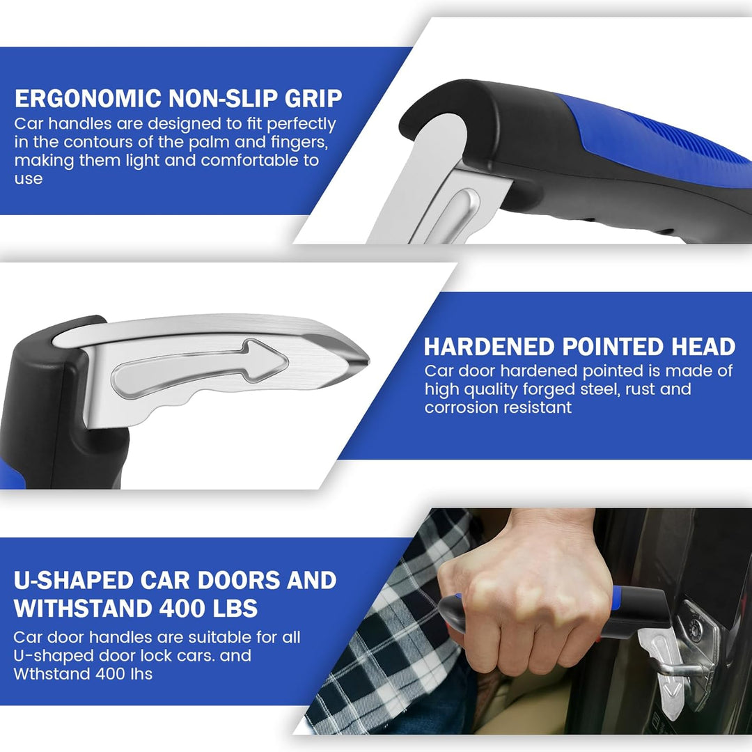 Multifunctionele auto handgrepen met noodfuncties; perfect autozubehör voor veiligheid onderweg.