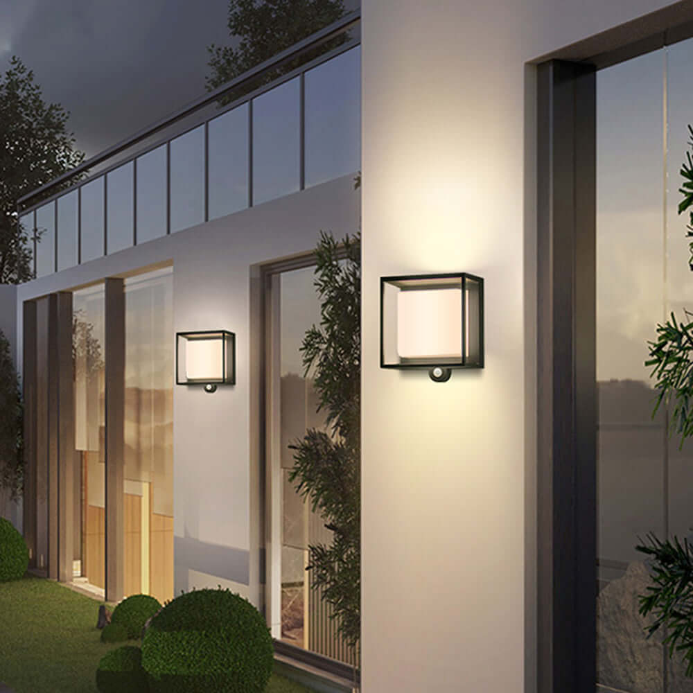 Moderne Buitenwandlamp met Zonne-energie & Sensor