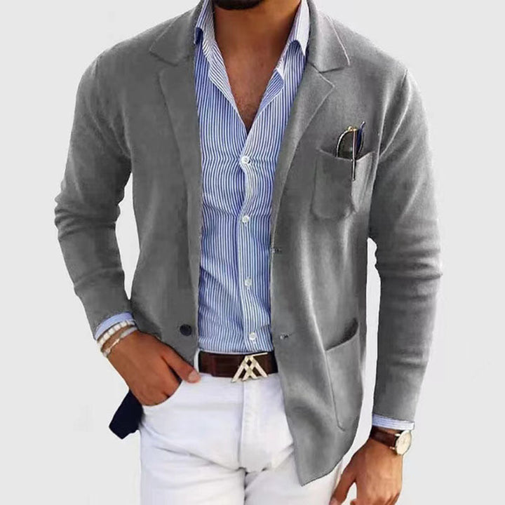 Comfortabele zakelijke heren blazer; een stijlvolle keuze voor professionele presentaties.