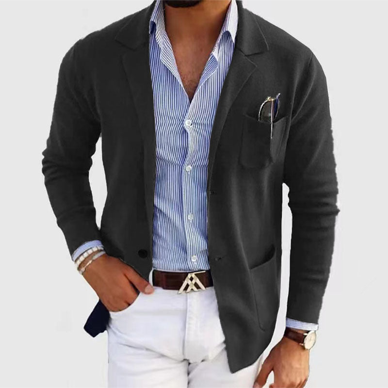 Tijdloze formele heren blazer, stijlvol en comfortabel voor elke zakelijke afspraak.