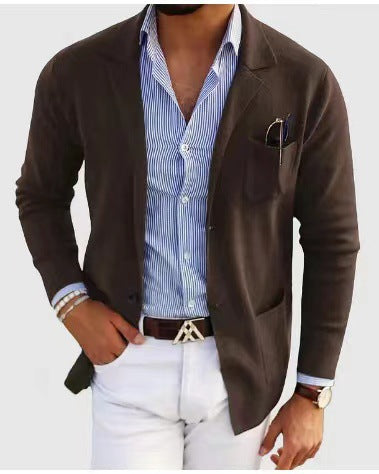 Perfect heren jasje voor alle seizoenen; een tijdloze blazer met casual doch chique uitstraling.