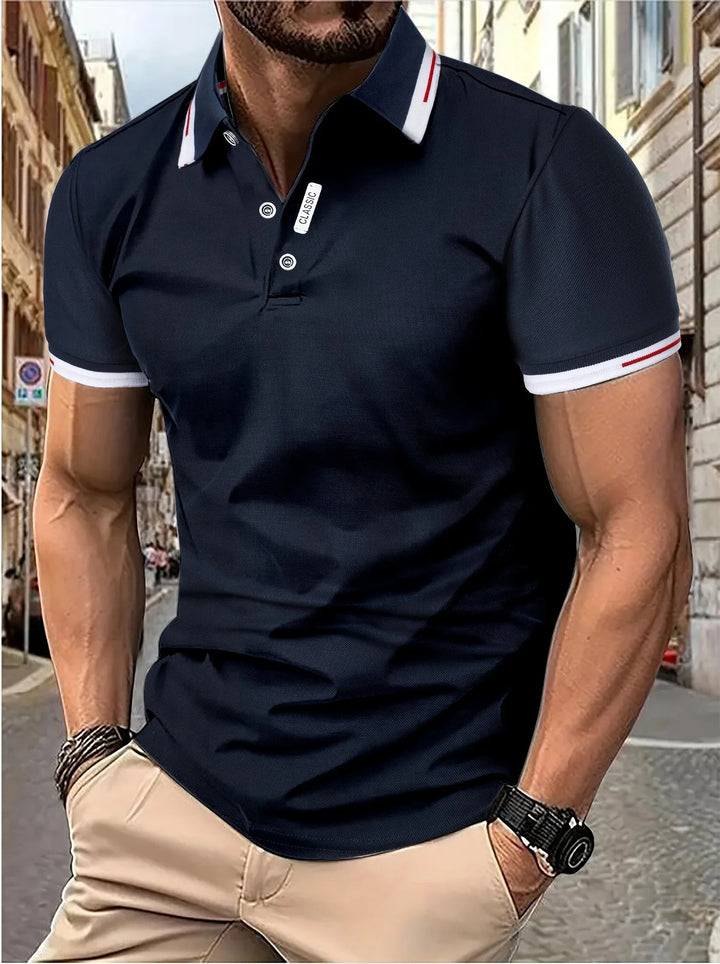 Hoogwaardig heren polo shirt van Hoymans voor een stijlvolle en comfortabele dagelijkse outfit.