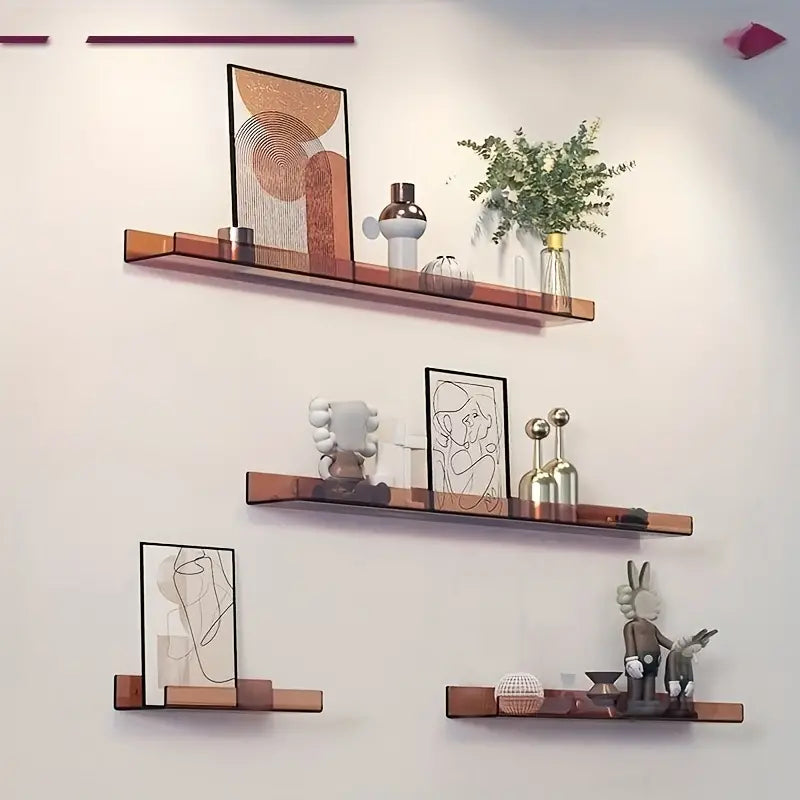 Zwevende wandplank industrieel van hout & metaal, ideaal voor modern interieur & stijlvol opbergen.
