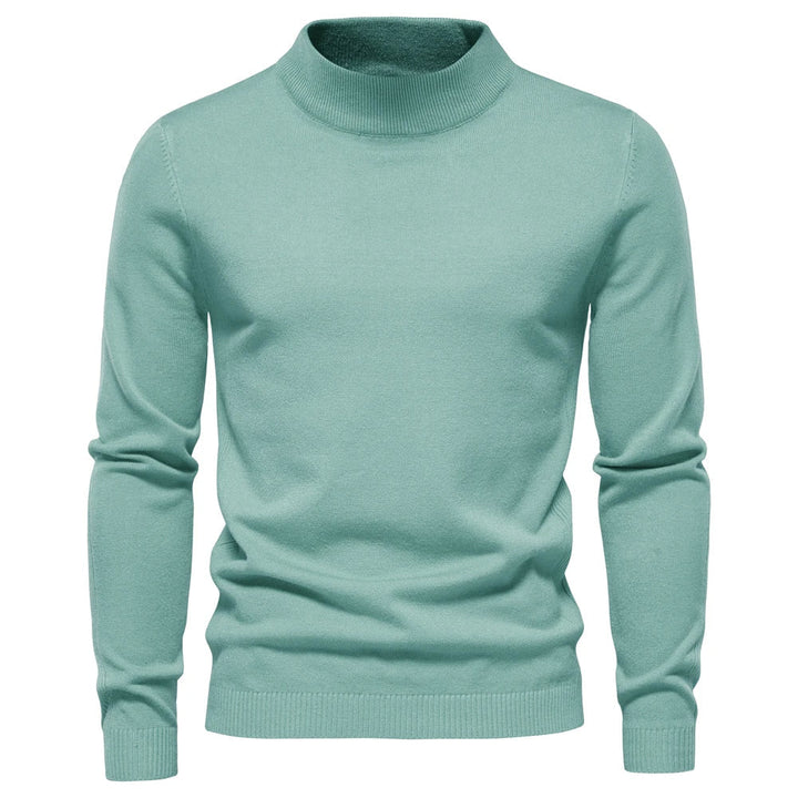 Modieuze herenmode coltrui in beige kleur, zacht materiaal