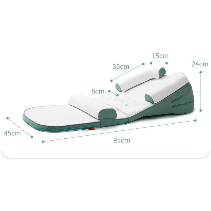 Compleet babyverzorging slaapcomfort pakket met anti-reflux wigkussen en steun
