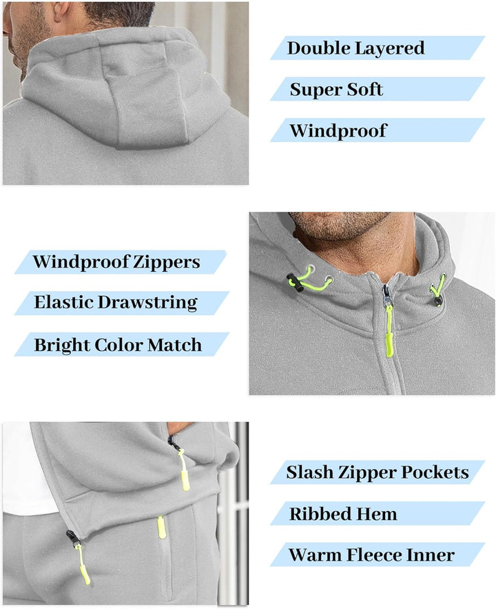 Zwart heren trainingspak Jamie; comfortabele outfit voor elke gelegenheid.