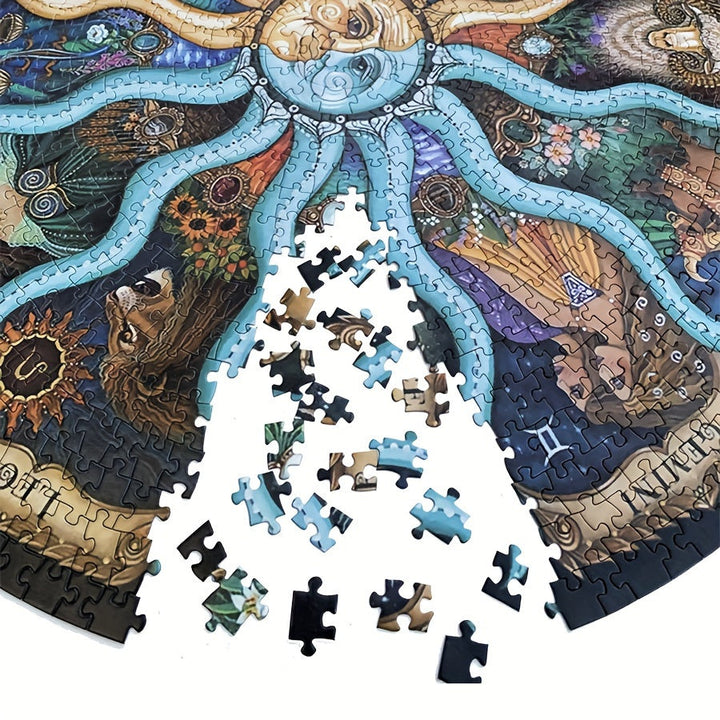 Prachtige 1000-delige ZodiacDreams puzzel, ideaal cadeau voor liefhebbers van astrologie en legpuzzels.
