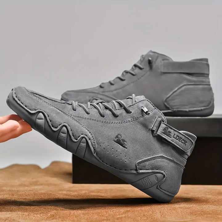 Casual streetwear Hoymans schoenen voor heren, waterdicht en comfortabel kunstleer.