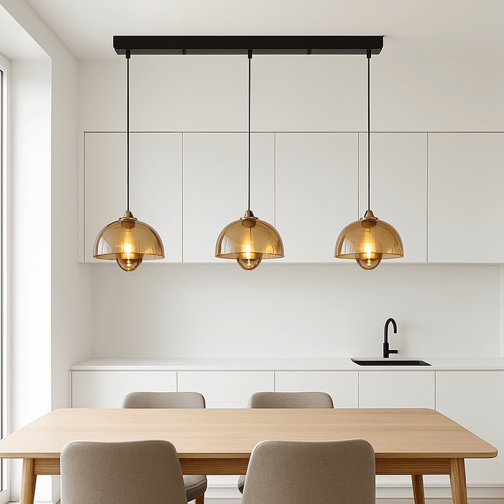 Moderne 3-lichts LED Hanglamp Keuken