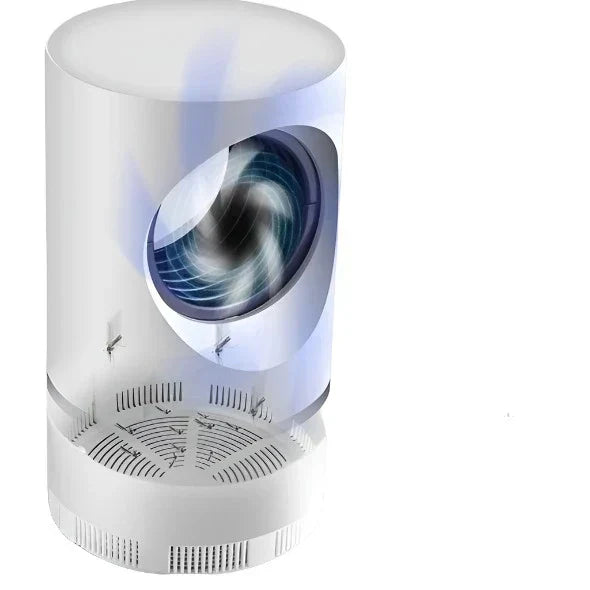 Witte elektronische insectenverdelger, makkelijk te plaatsen in elke kamer.